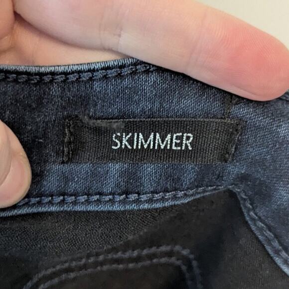 Max Jeans Skimmer Ankle Skinny Dark Wash Lightweight Denim Jeans Size 12 - Picture 7 of 10